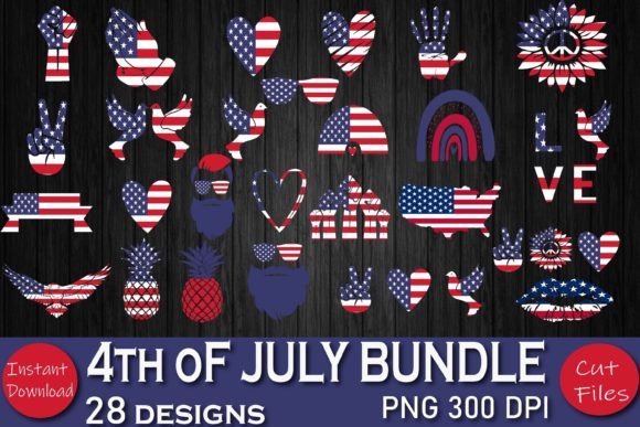 4th of July Sublimation Designs