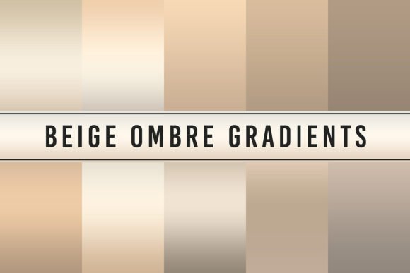 Beige Ombre Gradients for Modern Design