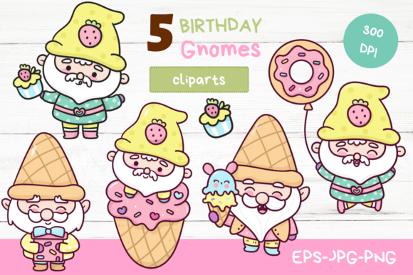 Cute Gnome Birthday Kawaii Sublimation: A Playful Design Choice for Creative Projects