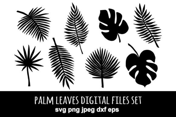 Palm Leaves Svg Png Jpeg Eps Set: A Versatile Design Resource for Creative Projects