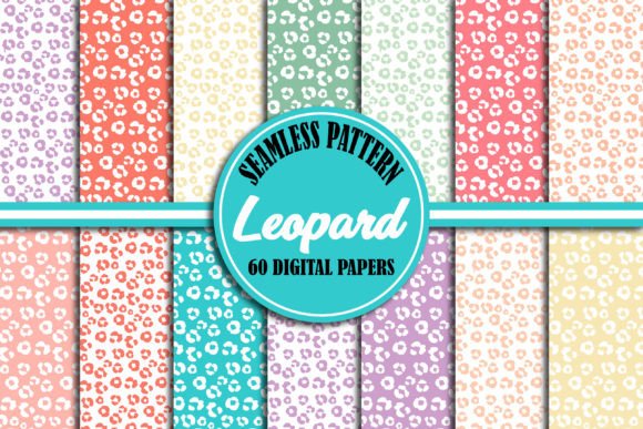 Pastel Leopard Seamless Pattern
