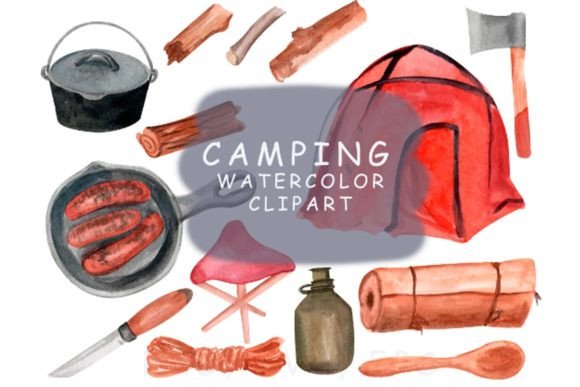 Travel Clipart, Watercolor Camping: A Versatile Resource for Creative Projects
